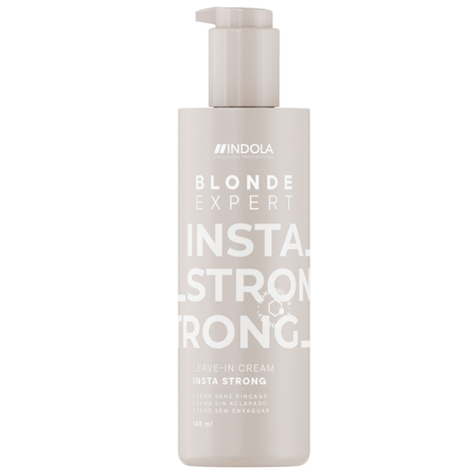 Indola Instastrong Crema Reparadora Sin Aclarado Profesional Para Cabello Rubio 145ml_0