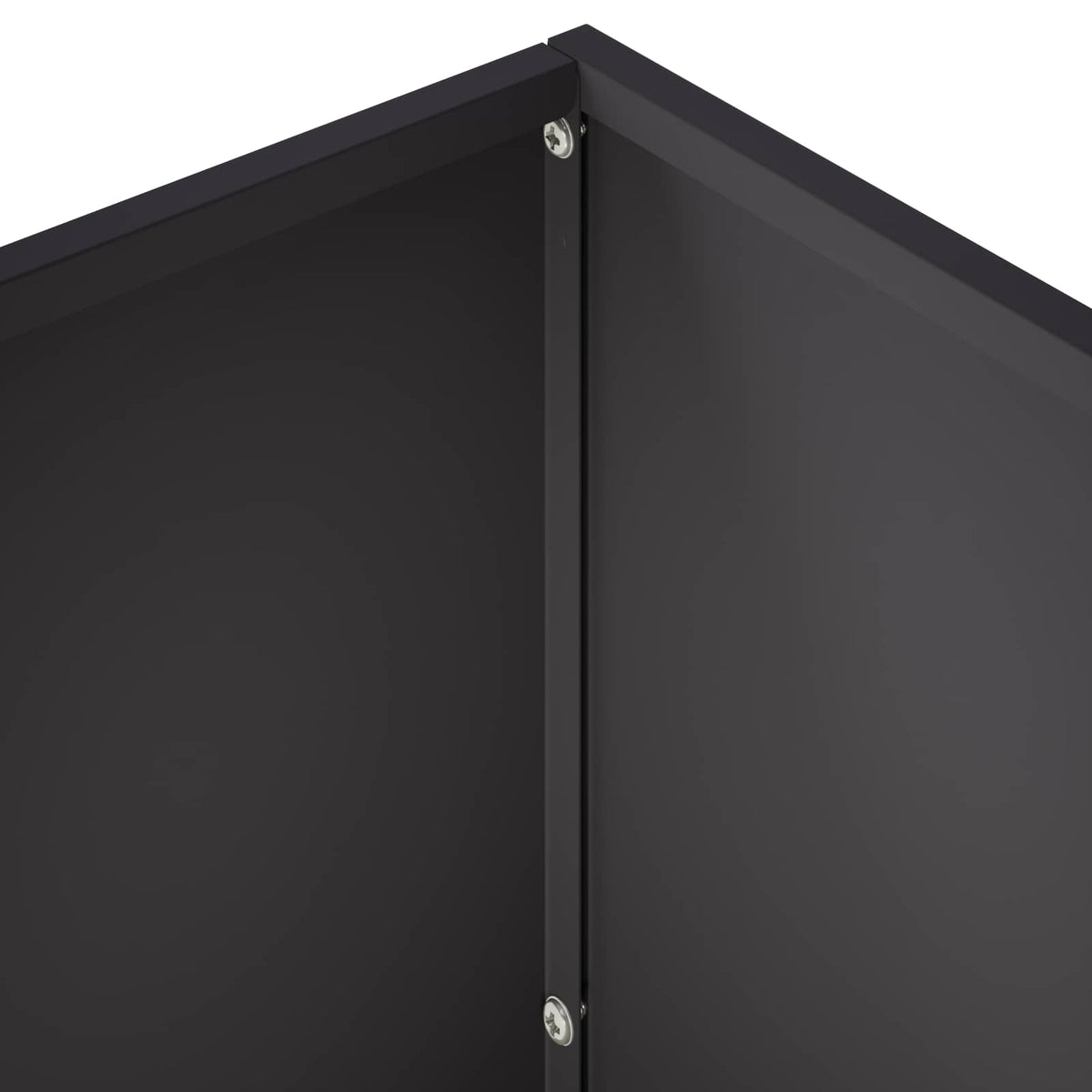 Macetero De Jardín Negro 60 X 30 X 40 Cm Acero Laminado En Frío_4
