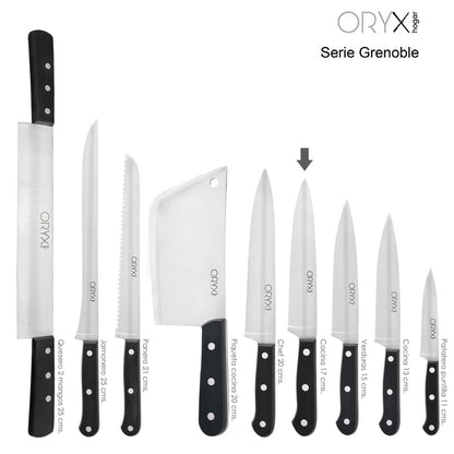 Cuchillo Grenoble Cocina Hoja Acero Inoxidable 17 Cm. Negro_2