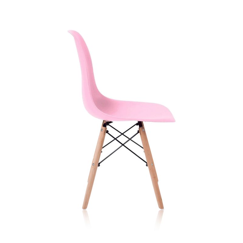 Pack 4 Sillas Tower Wood Polipropileno, Rosa, 56 X 81 X 47_4