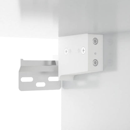 Armario De Pared Colgante Blanco Brillante 69,5x32,5x90 Cm / Vetonek_1