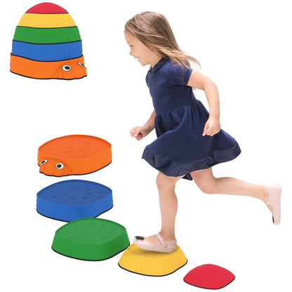 Aiyaplay Conjunto De Piedras De Equilibrio Para Niños Apilables De 5 Piezas_0
