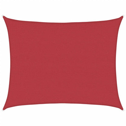 Vidaxl Toldo De Vela Hdpe Rojo 160 G/m² 6x8 M_0