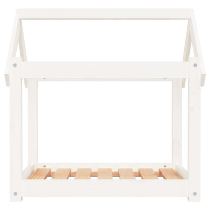 Vidaxl Cama Para Perros Madera Maciza De Pino Blanco 71x55x70 Cm_4