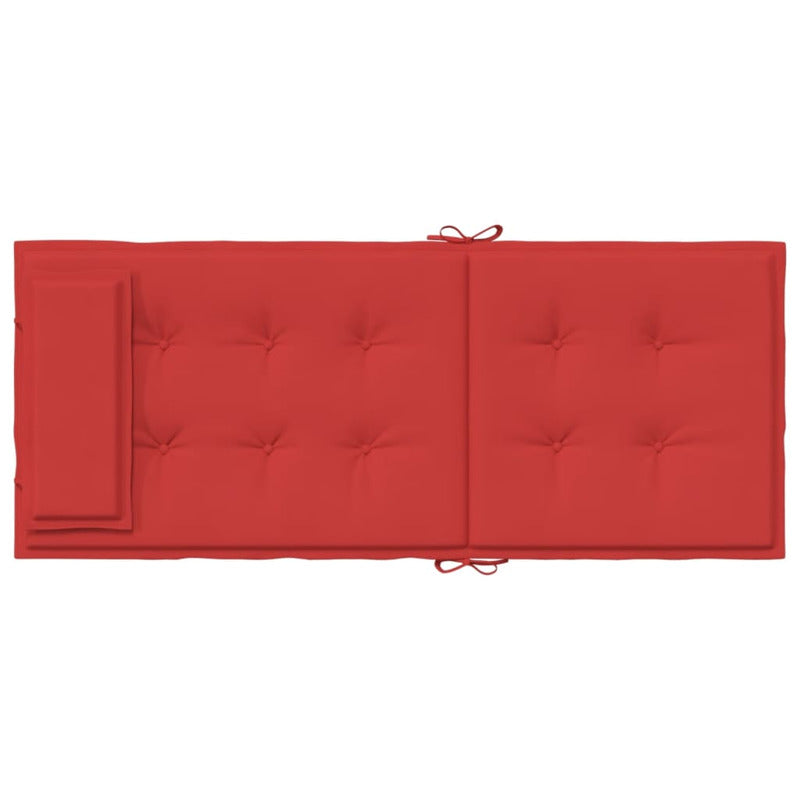 Vidaxl Cojines De Silla Con Respaldo Alto 4 Uds Tela Oxford Rojo_5