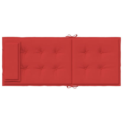 Vidaxl Cojines De Silla Con Respaldo Alto 4 Uds Tela Oxford Rojo_5