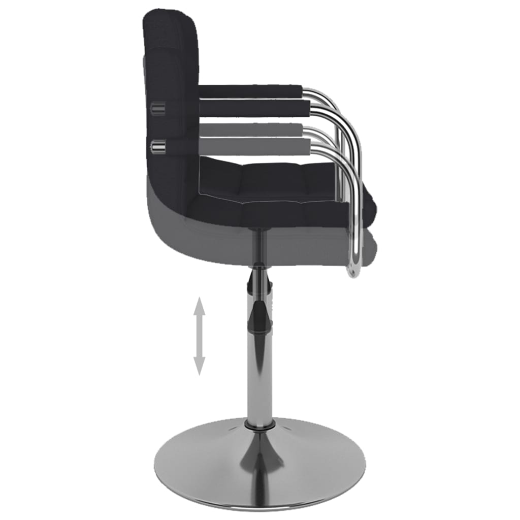 Taburete De Cocina De Tela Negro_4
