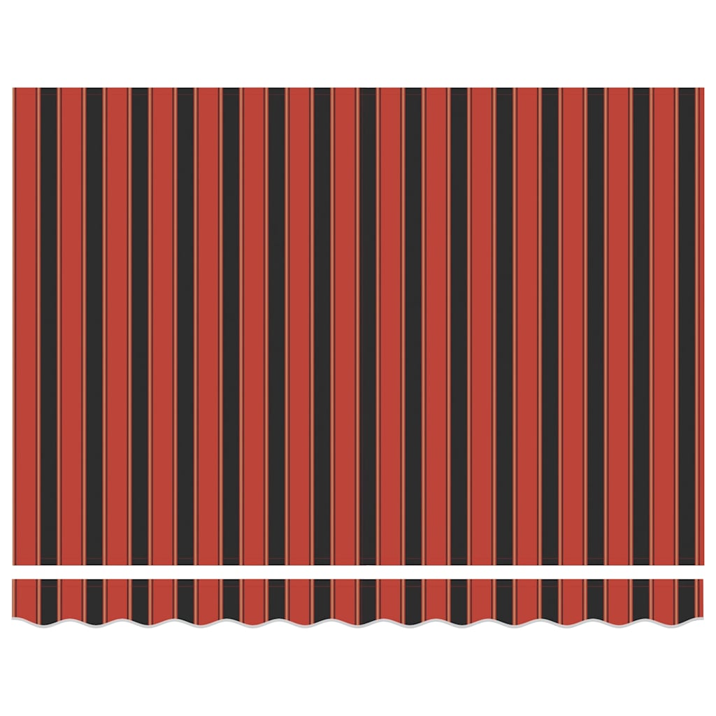 Toldo Retráctil Aluminio Y Tela Naranja Y Marrón 3,5x2,5 M_2