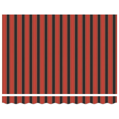 Toldo Retráctil Automático Naranja Y Marrón 3,5x2,5 M_2