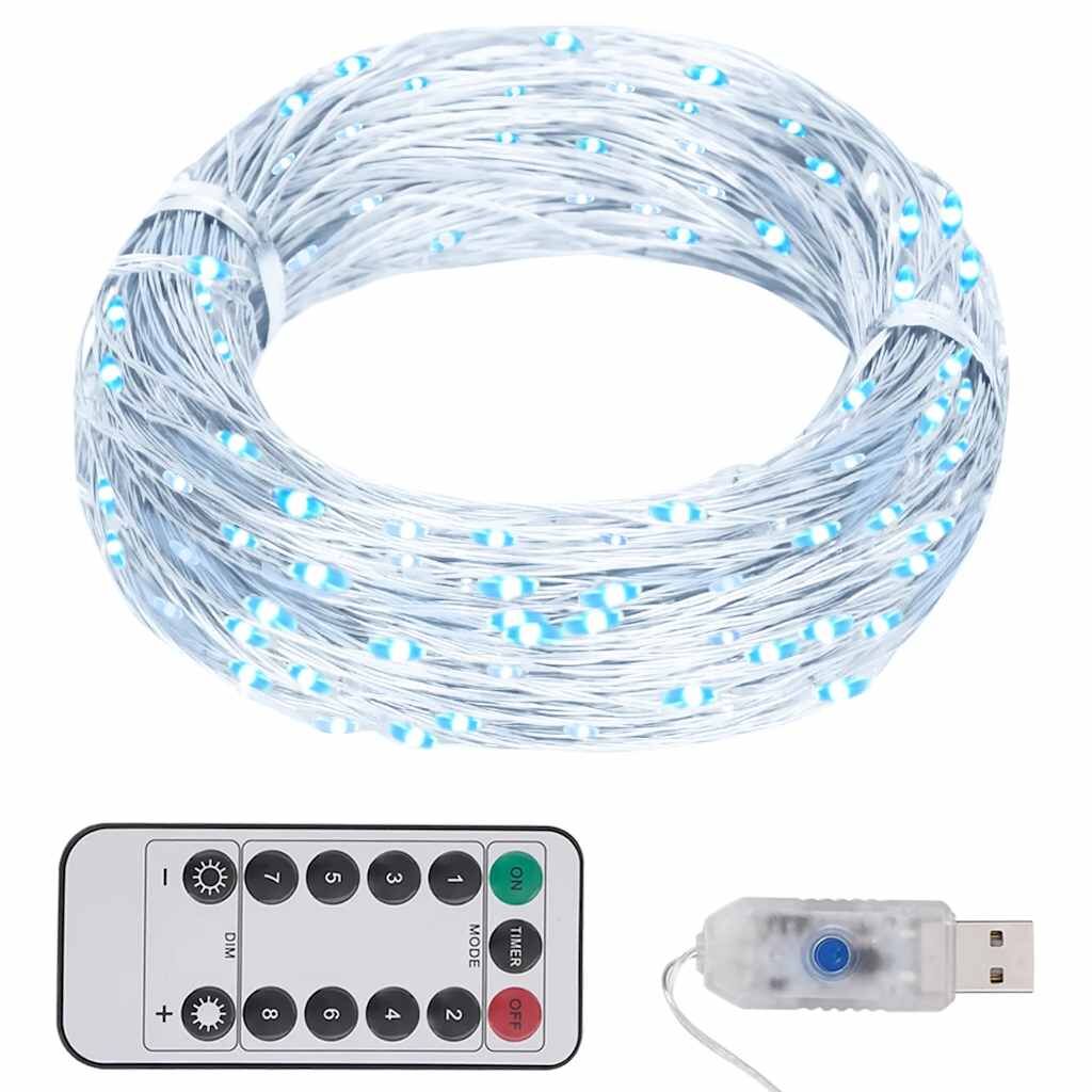 Vidaxl Tira De Luces Con 300 Led Pvc Blanco Frío 30 M_0
