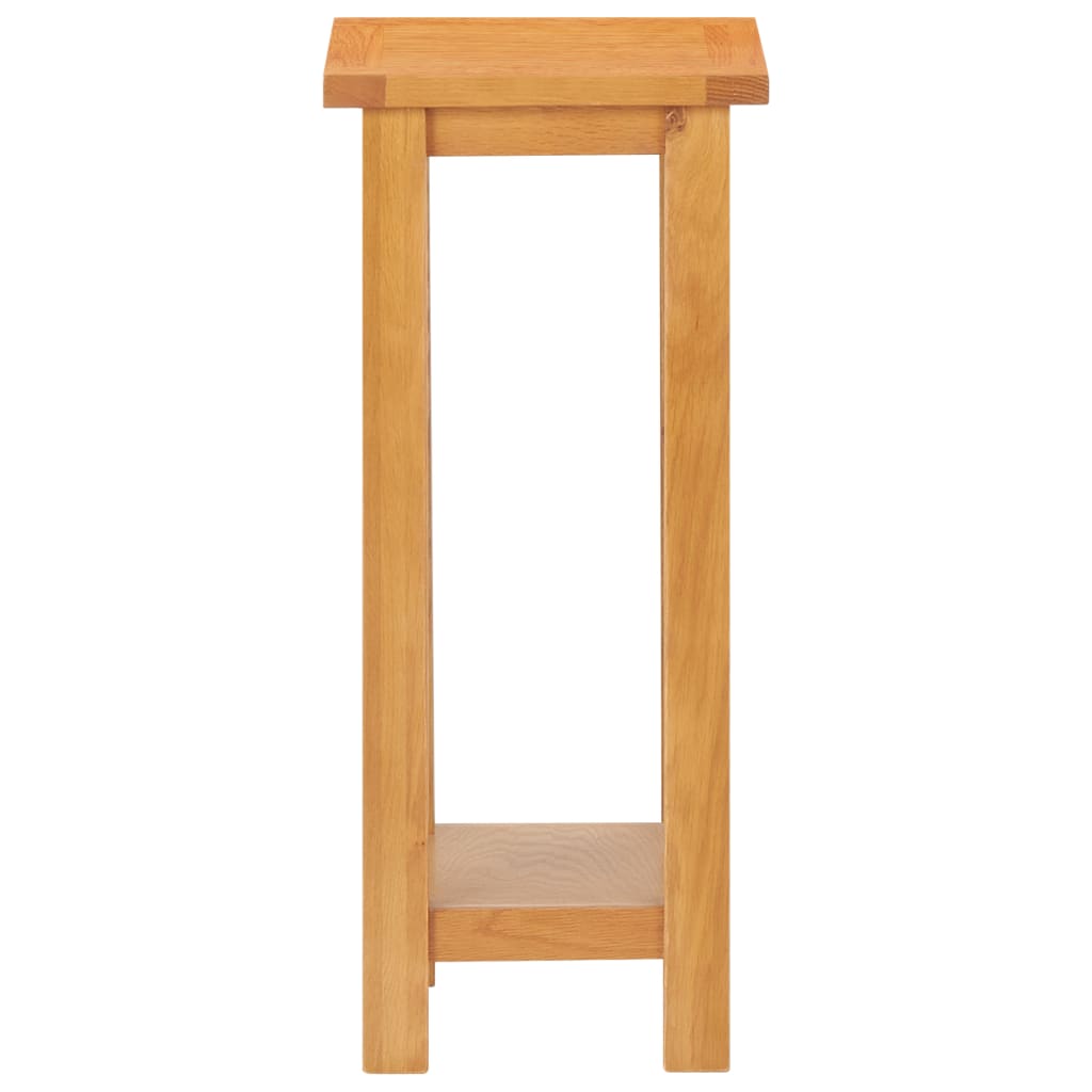 Mesa Auxiliar De Madera Maciza De Roble 27x24x55 Cm_1