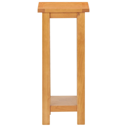 Mesa Auxiliar De Madera Maciza De Roble 27x24x55 Cm_1