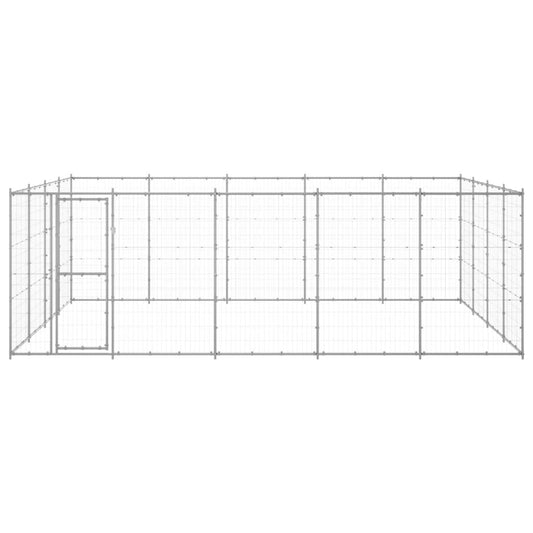 Perrera De Exterior De Acero Galvanizado 24,2 M²_0