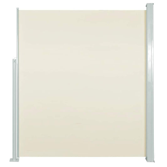 Vidaxl Toldo Lateral Retráctil De Jardín Color Crema 120x500 Cm_0