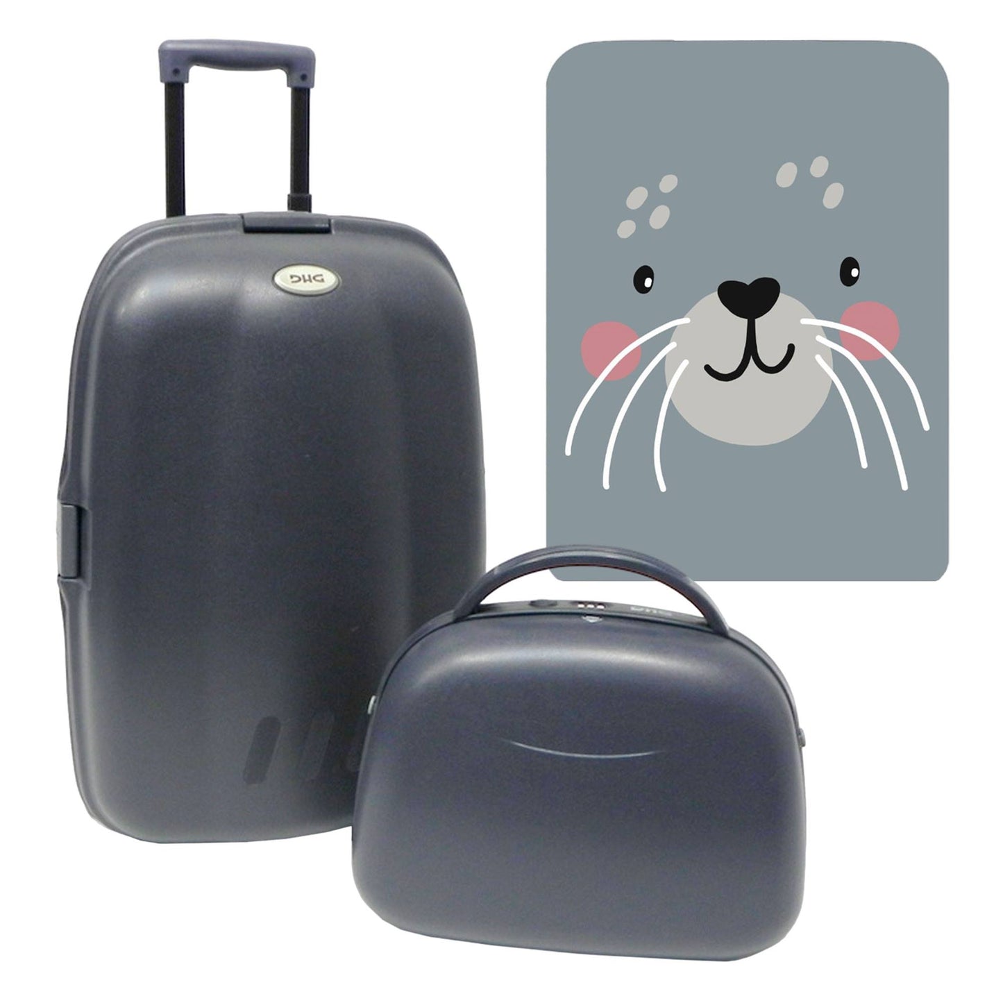 Set Trolley + Neceser cutie Cat: Diversión Y Seguridad En Cada Aventura