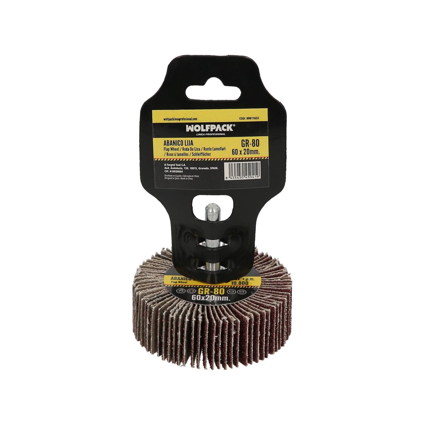 Abanico Lija Grano 80 Medida Ø 60 X 20 Mm. Disco Abrasivo Laminas, Ruedas Mil Hojas, Ruedas Abrasivas,lijado,desbaste,pulir
