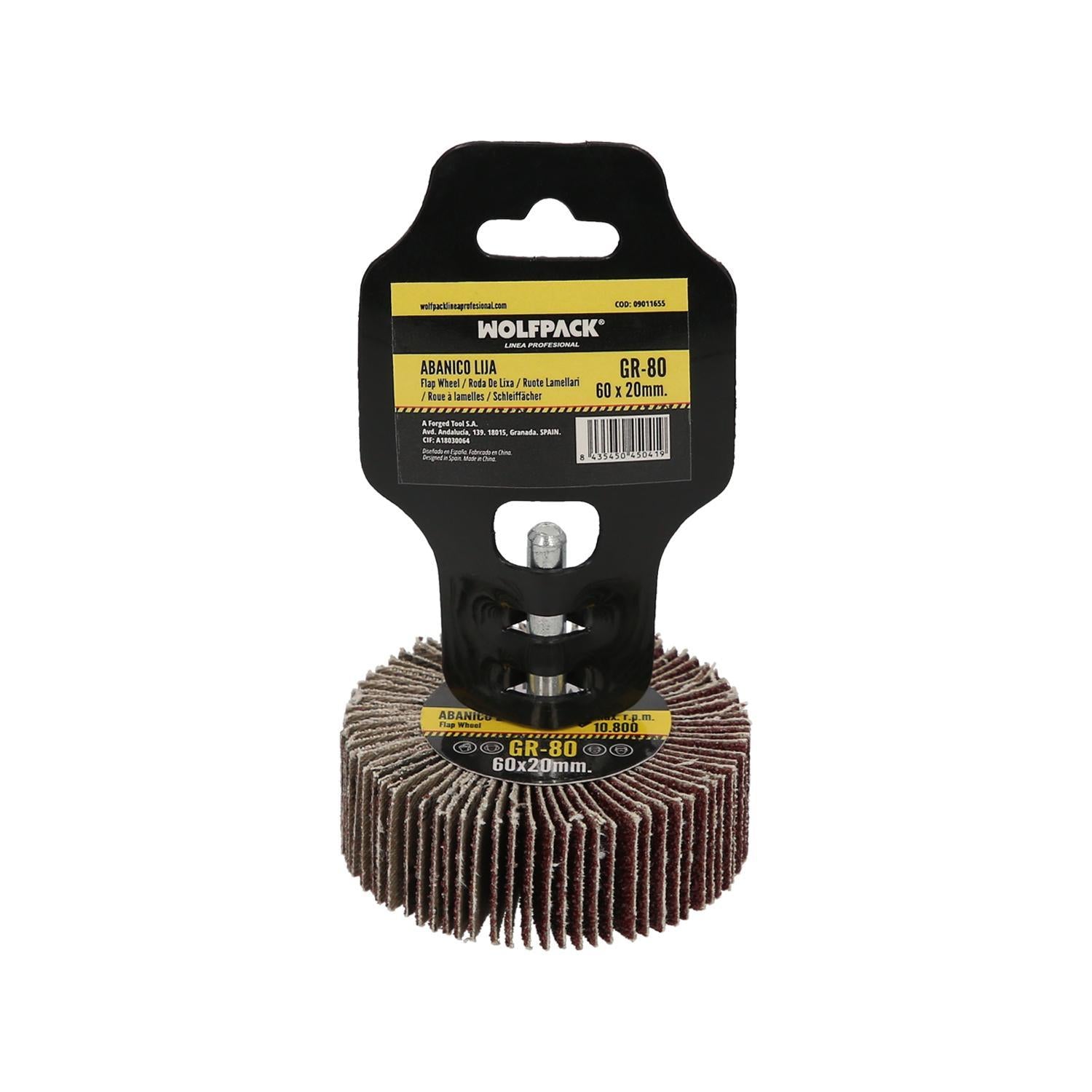 Abanico Lija Grano 80 Medida Ø 60 X 20 Mm. Disco Abrasivo Laminas, Ruedas Mil Hojas, Ruedas Abrasivas,lijado,desbaste,pulir