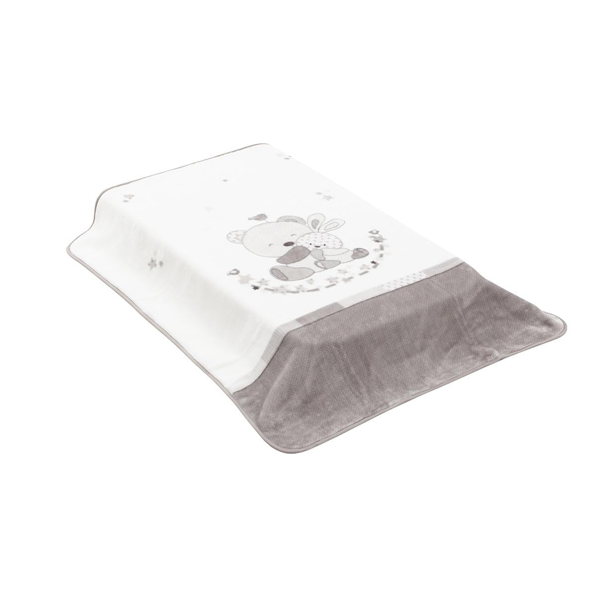 Manta para cuna de 110x140 cm. Cambrass en varios colores Star Celeste