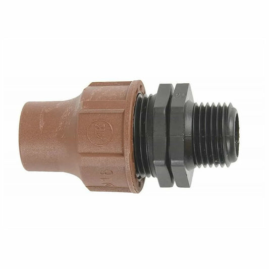 Conector Manguera Goteo 16mm, Empalme Riego 1/2 Pulgada_0
