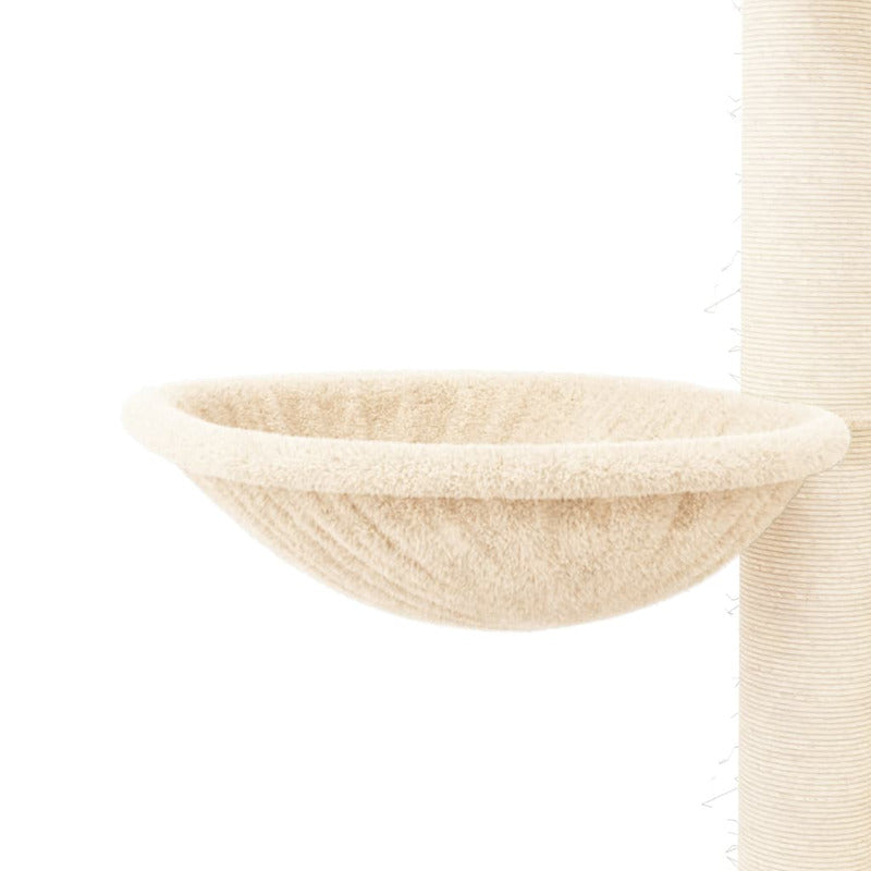 Vidaxl Rascador Para Gatos Con Postes De Sisal Crema 94 Cm_5