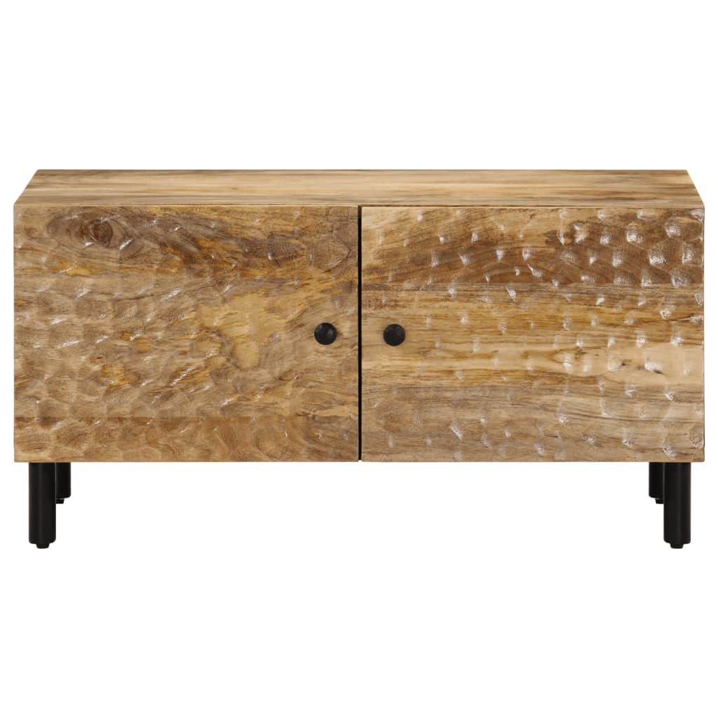 Mesa De Centro De Madera Maciza De Mango 80x50x40 Cm_1