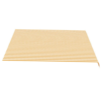 Tela De Repuesto Para Toldo Amarillo Y Blanco 4x3,5 M Poliéster_3