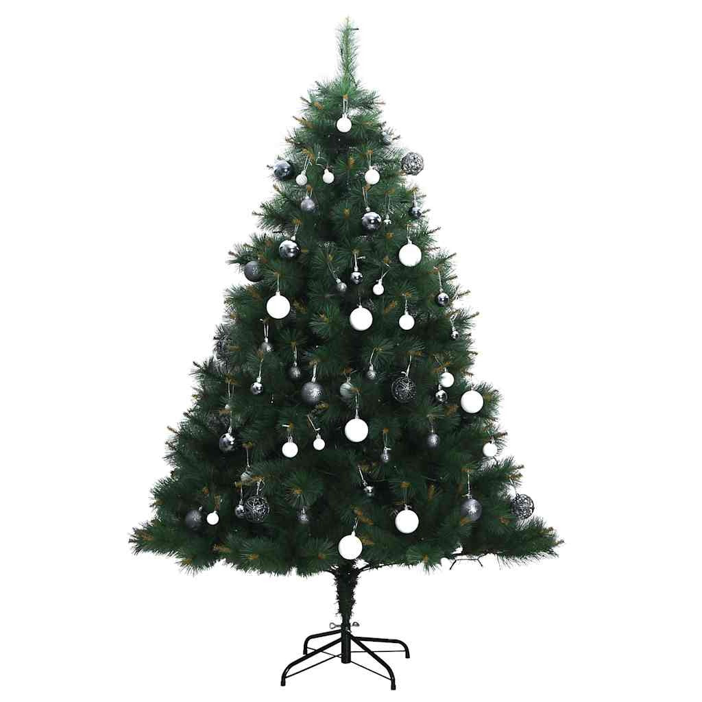 Vidaxl Árbol De Navidad Artificial Con Bisagras 150 Led Y Bolas 150 Cm_3