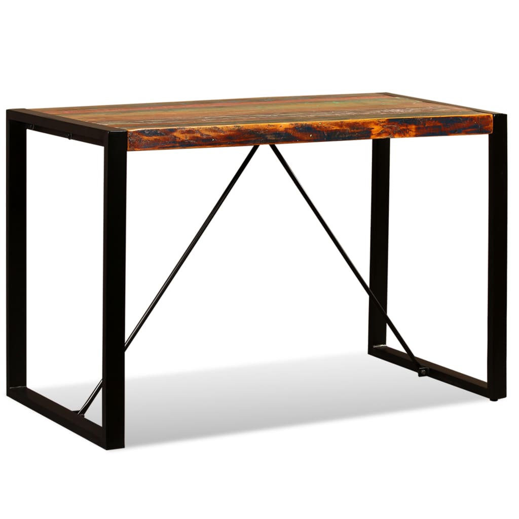 Mesa De Comedor De Madera Maciza Reciclada 120 Cm_1