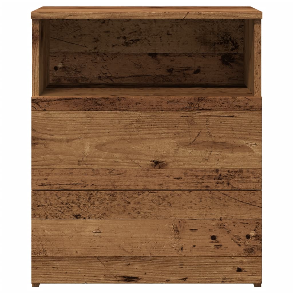 Mesita De Noche Madera De Ingeniería Envejecida 50x32x60 Cm_3