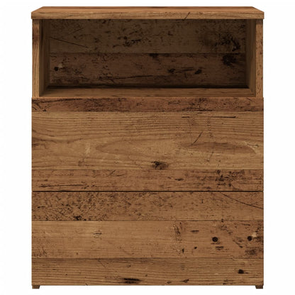 Mesita De Noche Madera De Ingeniería Envejecida 50x32x60 Cm_3