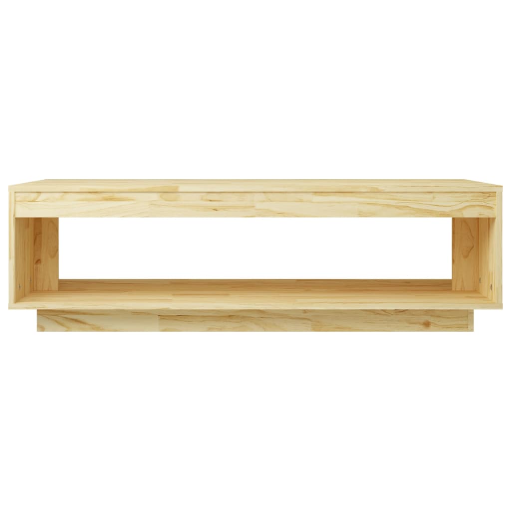 Mesa De Centro De Madera Maciza De Pino 110x50x33,5 Cm_3