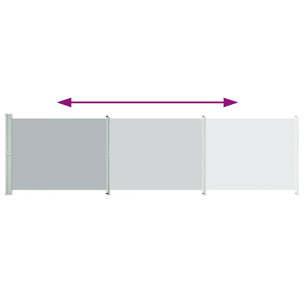 Vidaxl Toldo Lateral Retráctil Para Patio Gris 600x160 Cm_3