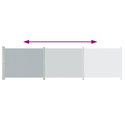 Vidaxl Toldo Lateral Retráctil Para Patio Gris 600x160 Cm_3