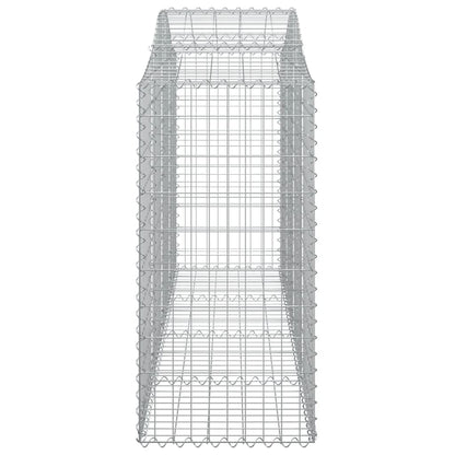 Cestas De Gaviones 7 Uds Forma De Arco Hierro 200x50x100/120 Cm_4