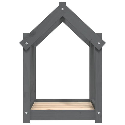 Vidaxl Cama Para Perros Madera Maciza De Pino Gris 61x50x70 Cm_5