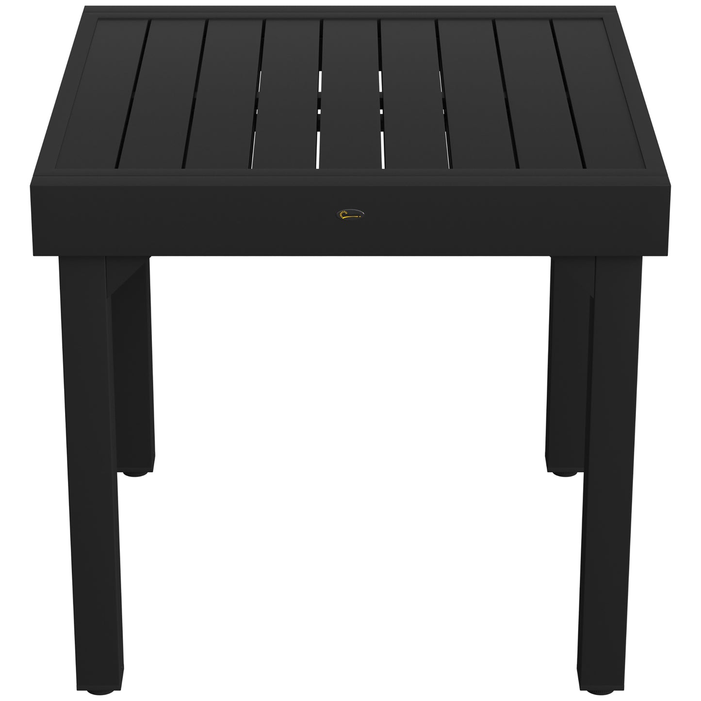 Outsunny Mesa De Jardín Exterior Extensible 80/160 Cm De Aluminio Negro_4