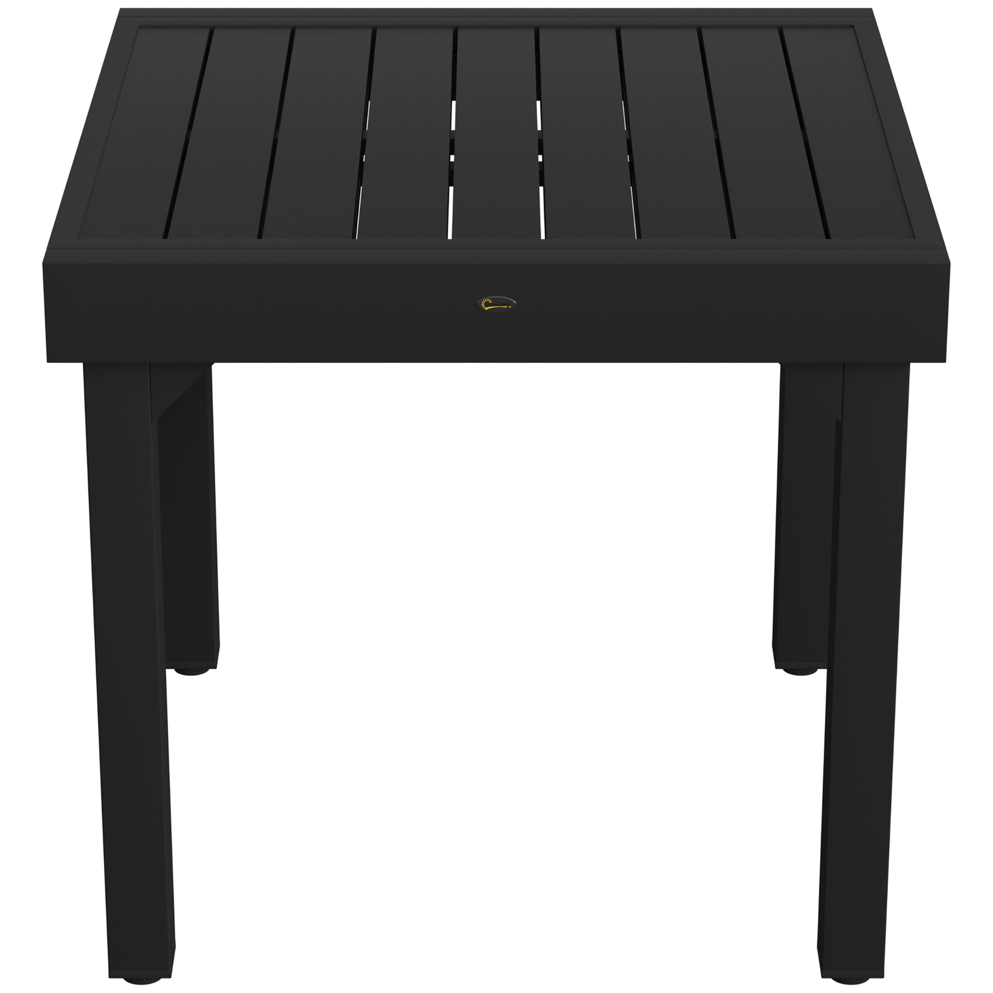 Outsunny Mesa De Jardín Exterior Extensible 80/160 Cm De Aluminio Negro_4