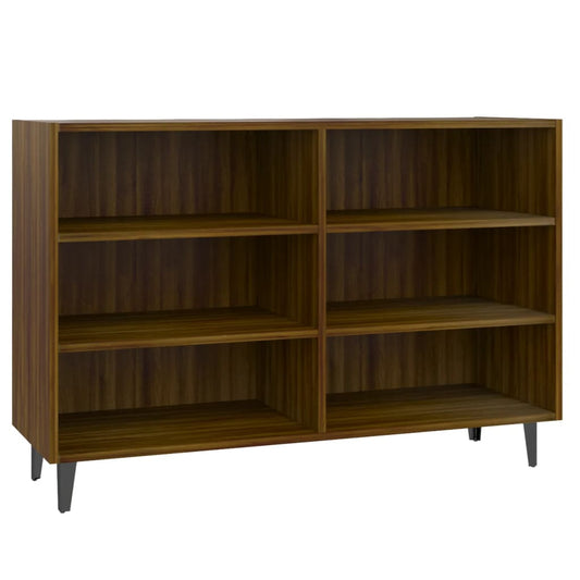 Aparador De Madera De Ingeniería Marrón Roble 103,5x35x70 Cm / Vetonek_0