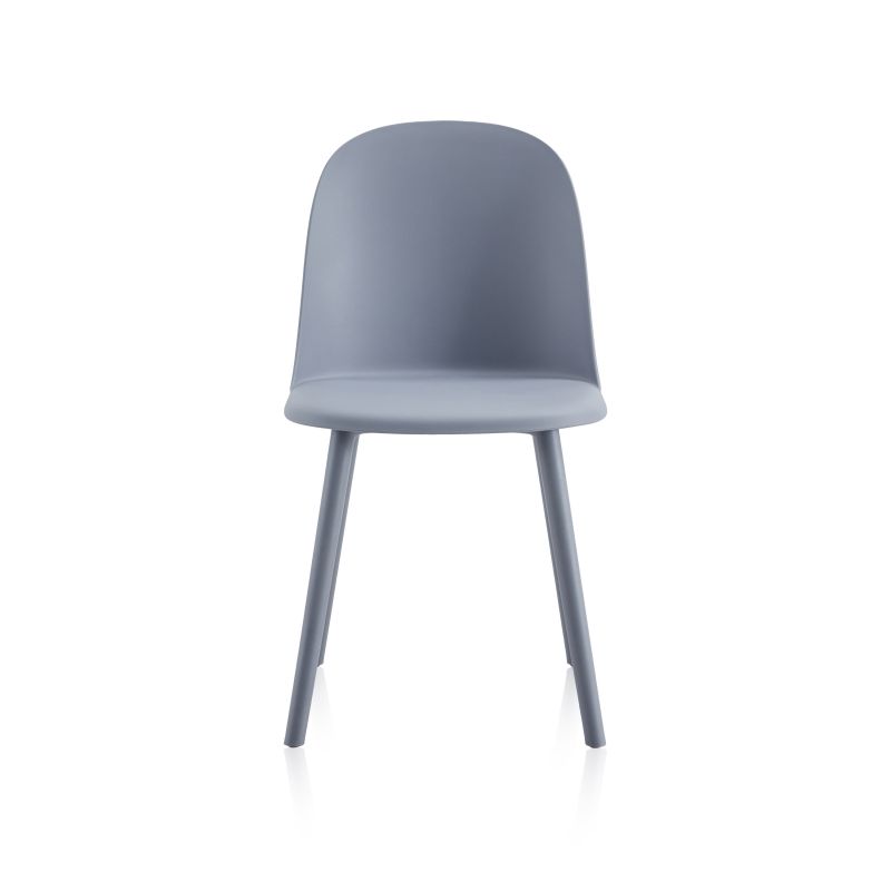 Pack 4 Sillas De Comedor Sabra Polipropileno, Gris, 48 X 80,5 X 45_4