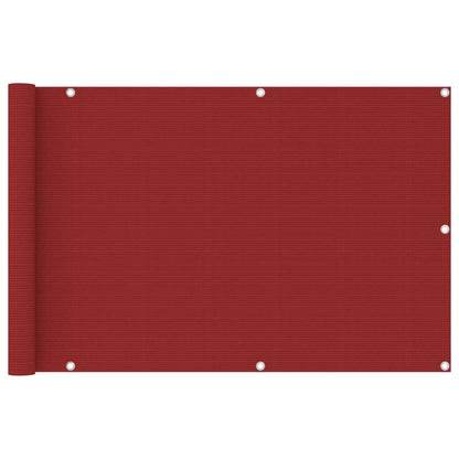 Vidaxl Toldo Para Balcón Hdpe Rojo 90x400 Cm_0