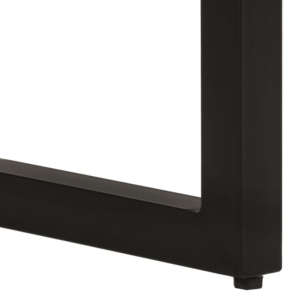 Mesa Consola Madera Maciza De Mango Rugosa 110x35x76 Cm_3