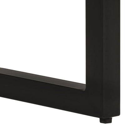 Mesa Consola Madera Maciza De Mango Rugosa 110x35x76 Cm_3