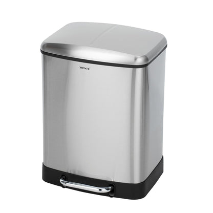 Cubo de pedal de acero inoxidable Easy Close Studio Duo, 2 x 20 lts.