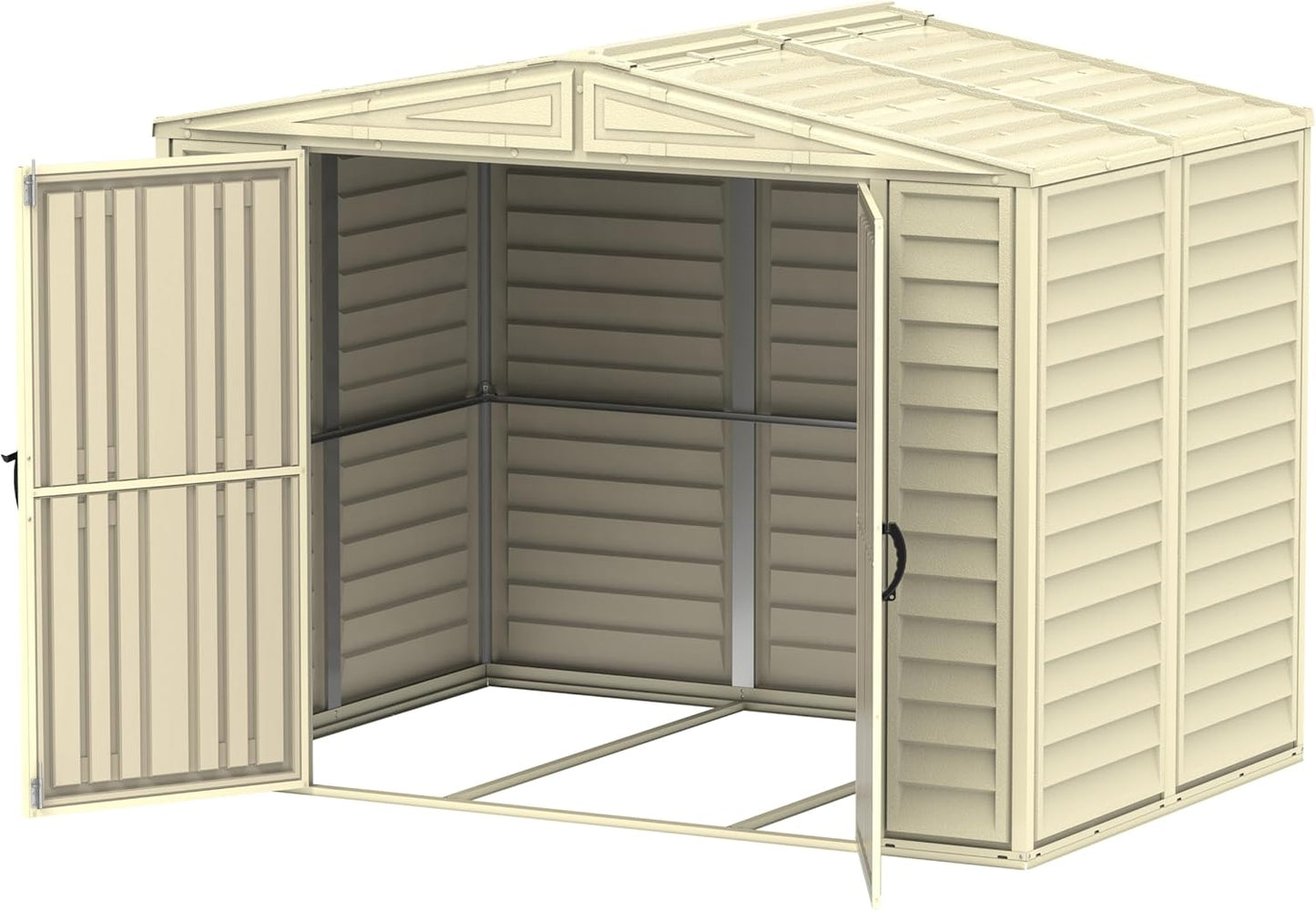 Duramax - Caseta Jardín - Duramate 8x6 - Resina Pvc - Color Marfil_3