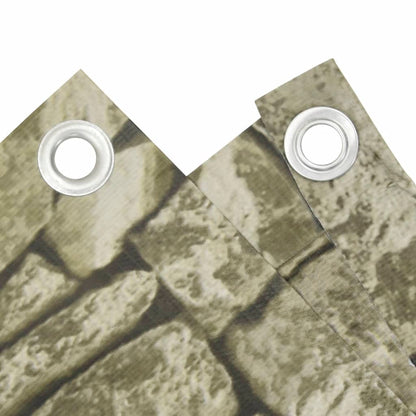 Pantalla De Privacidad De Balcón Pvc Look Piedra 600x120 Cm / Vetonek_4
