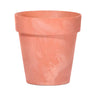 Maceta Cube Beton Effect 0,6l., Dimensiones (mm) 110x110x97, Color Terracota