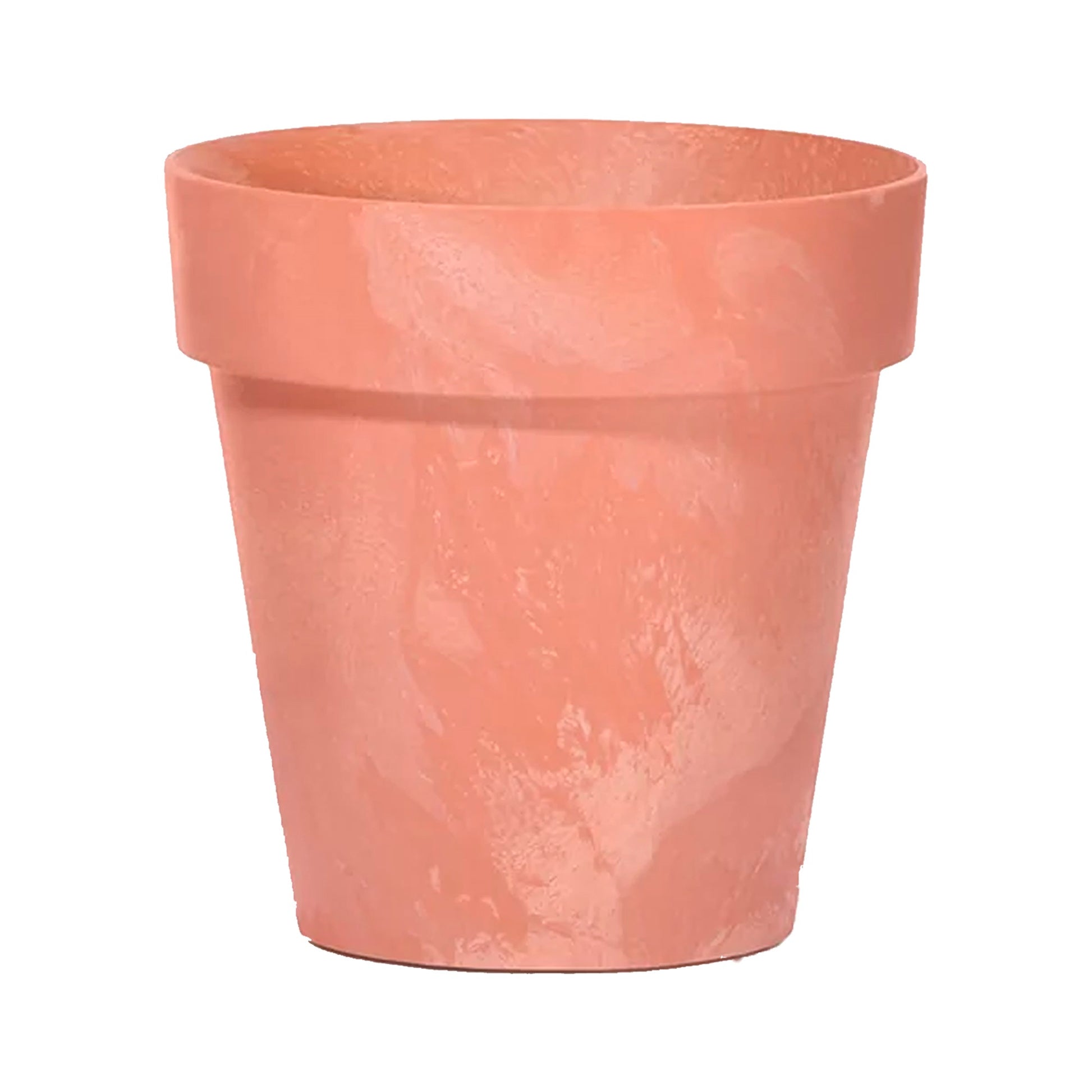 Maceta Cube Beton Effect 0,6l., Dimensiones (mm) 110x110x97, Color Terracota_0