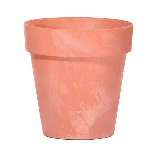 Maceta Cube Beton Effect 0,6l., Dimensiones (mm) 110x110x97, Color Terracota