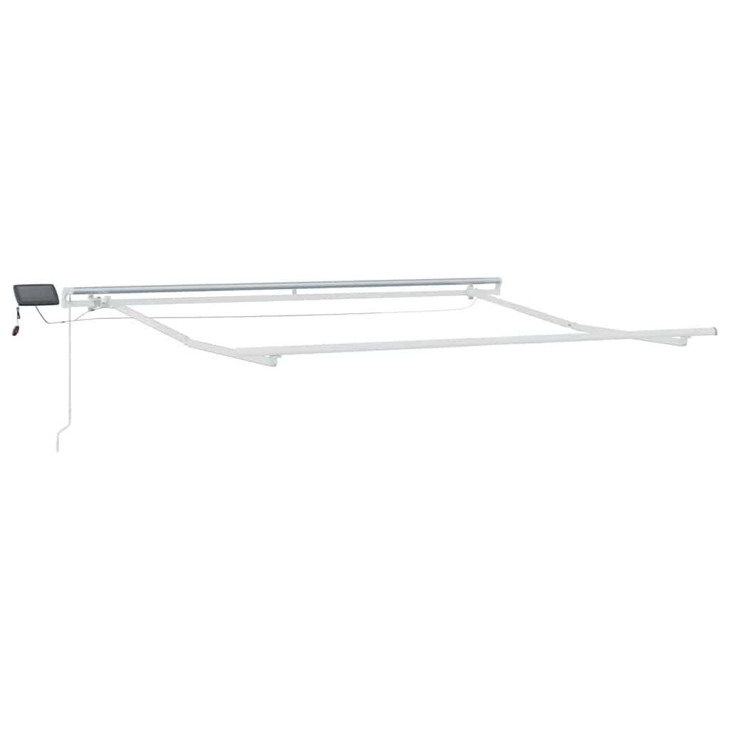 Toldo Retráctil Verde Y Blanco 300 X 250 Cm Tela Y Aluminio_4