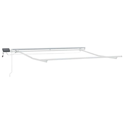 Toldo Retráctil Verde Y Blanco 300 X 250 Cm Tela Y Aluminio_4